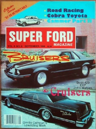 SUPER FORD 1984 SEPT - RETRACTABLE ROOF CARS, GLIDDEN